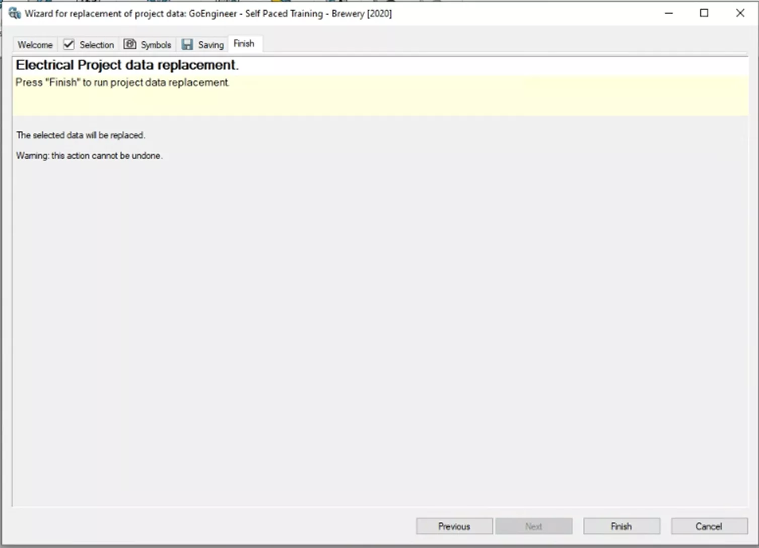 再次点击下一步，进入完成选项卡