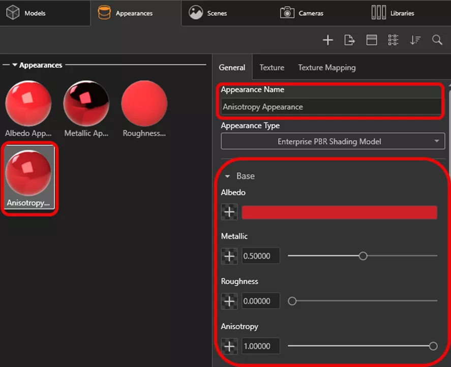 搭配金属度设为 0.5 时，效果最为明显