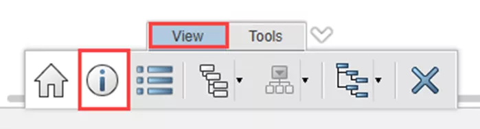 点击底部工具栏中的  信息（i） 图标