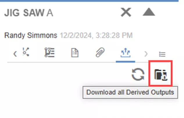 点击  下载所有派生输出文件（Download All Derived Outputs） 按钮