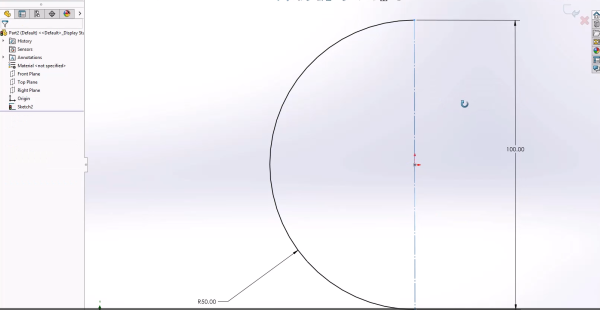 球体模型的初步草图