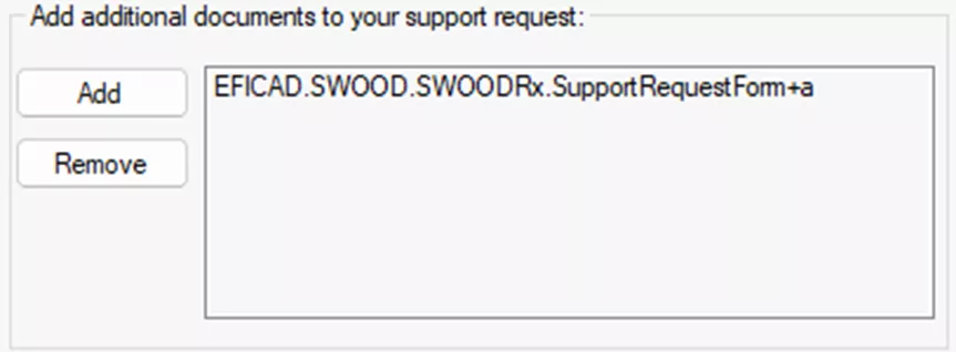 在添加附加文档区域点击添加按钮，插入相关文件。