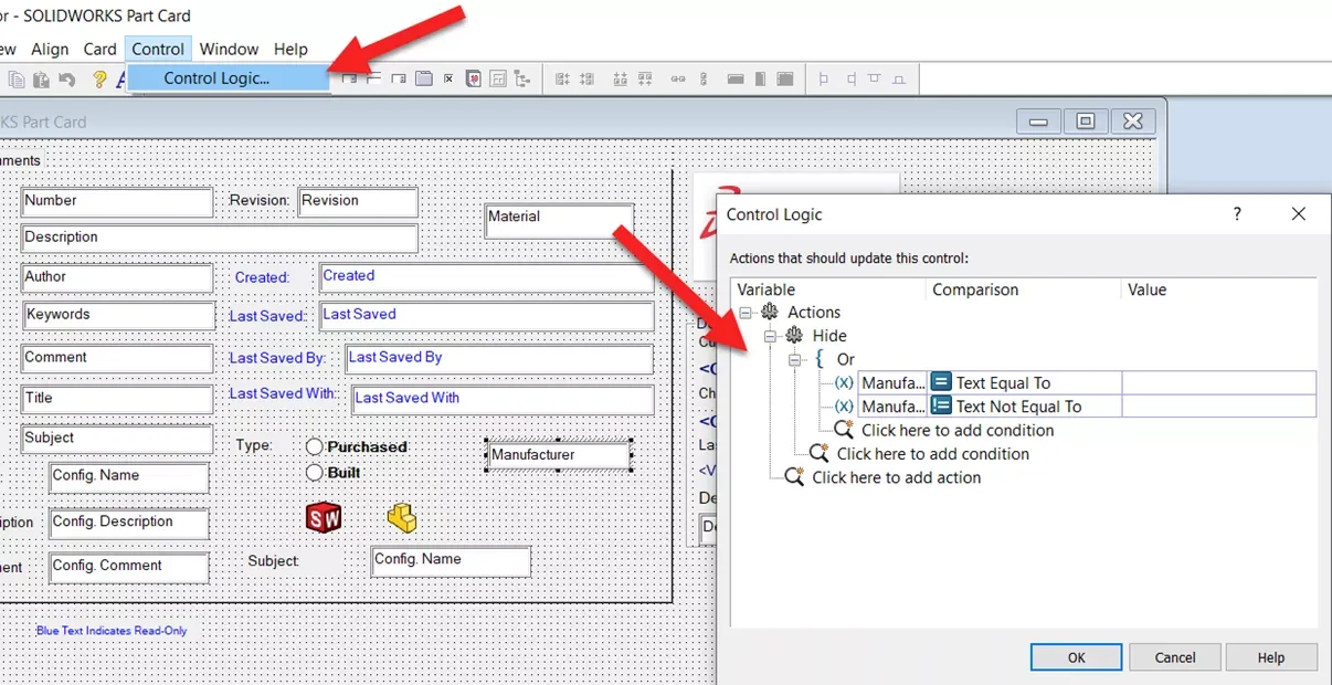 搜索 SOLIDWORKS PDM中的隐藏变量