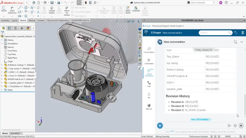 SOLIDWORKS Design R2026x FD02全新功能详解 —设计与建模模块