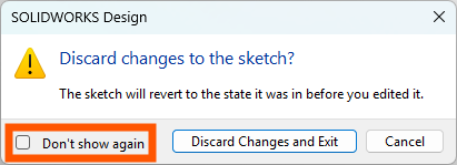 如何恢复 SOLIDWORKS 中已忽略的提示信息