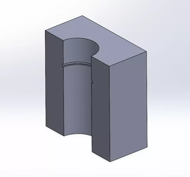 气体用与液体用端面静密封槽的创建流程完全一致。 气体用与液体用端面静密封槽的创建流程完全一致。