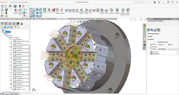 SOLIDWORKS 内部的 SolidCAM 编程