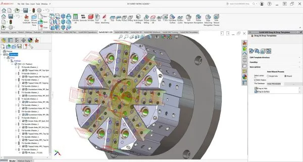 SOLIDWORKS 内部的 SolidCAM 编程