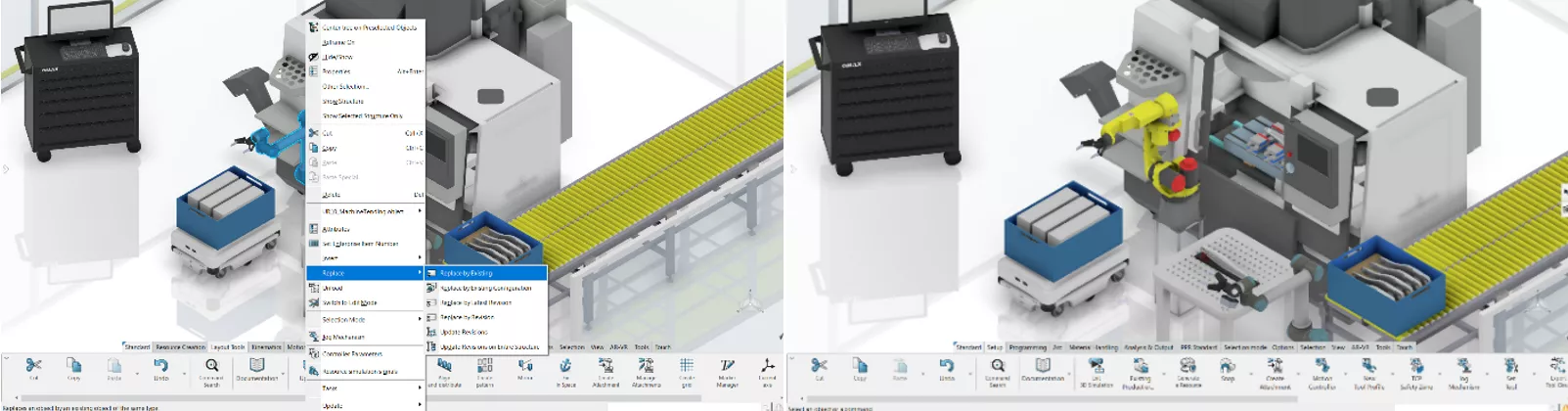 3DEXPERIENCE ROBOTICS 机器人快速替换功能 3DEXPERIENCE ROBOTICS 机器人快速替换功能
