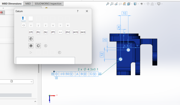 对你的GD&T的编辑可以在SOLIDWORKS建模环境中完成