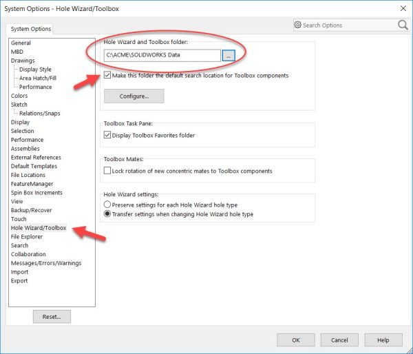 由SOLIDWORKS PDM管理的Toolbox