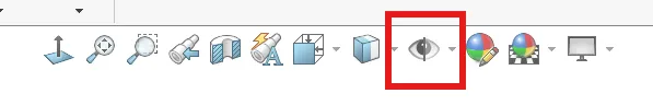 SOLIDWORKS头部工具栏 SOLIDWORKS头部工具栏