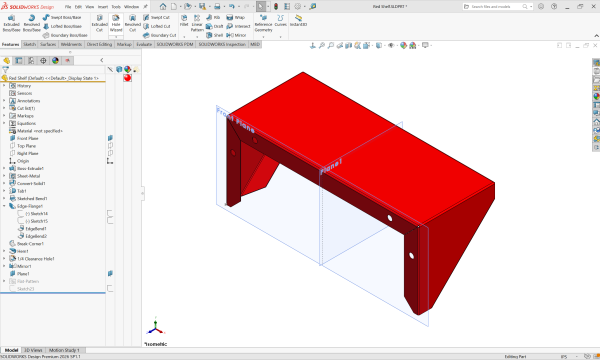 通过SOLIDWORKS FeatureManager设计树隐藏基准面 通过SOLIDWORKS FeatureManager设计树隐藏基准面