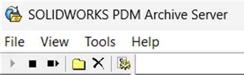 SOLIDWORKS PDM 存档服务器停止按钮 SOLIDWORKS PDM 存档服务器停止按钮