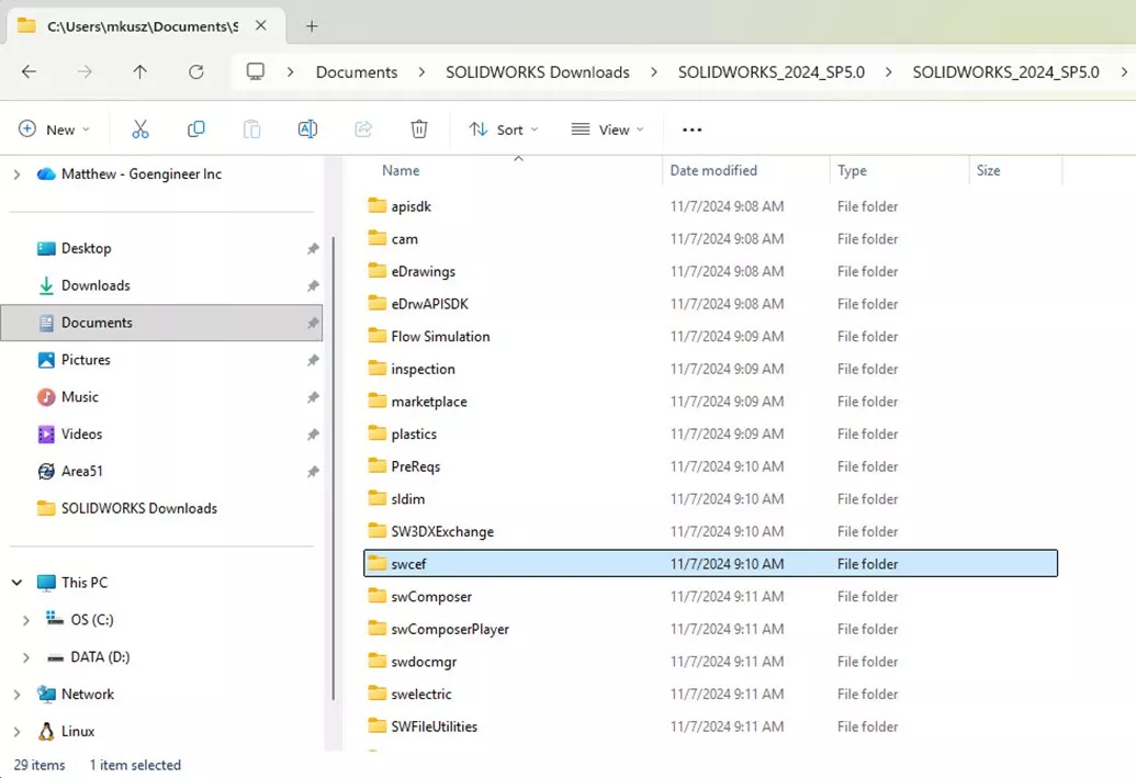 SOLIDWORKS CEF swcef子文件夹 SOLIDWORKS CEF swcef子文件夹