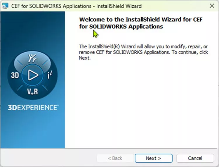 SOLIDWORKS CEF应用程序向导 SOLIDWORKS CEF应用程序向导
