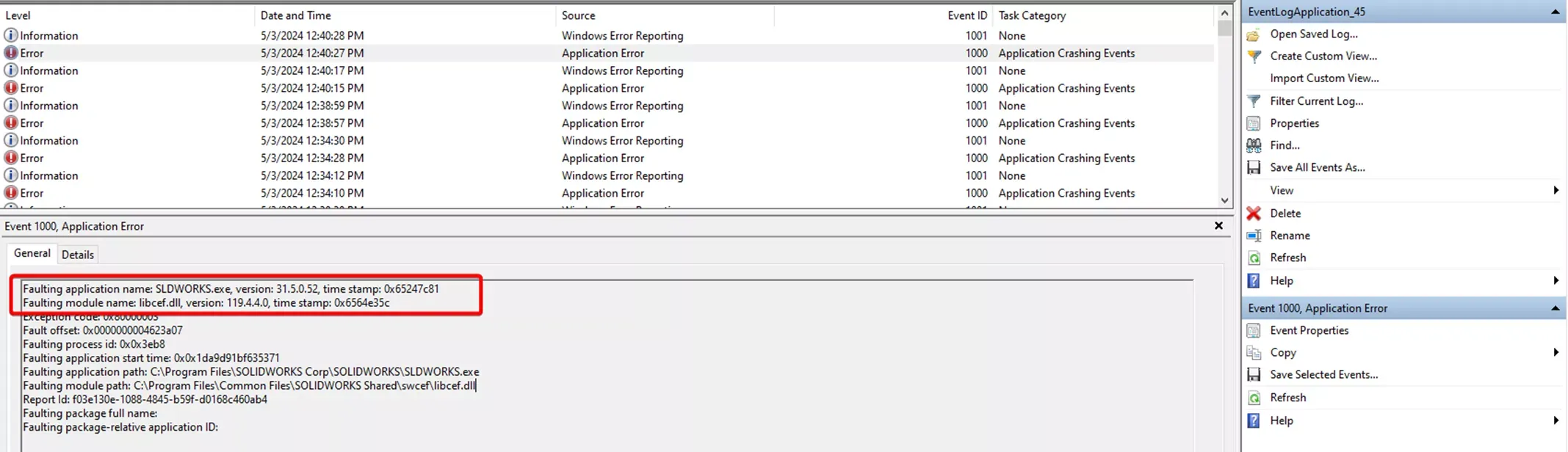 SOLIDWORKS CEF如何解决故障模块libcef.dll错误？