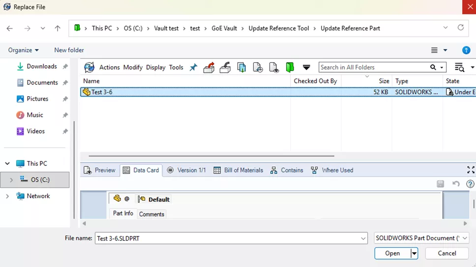 SOLIDWORKS PDM替换文件_库位置 SOLIDWORKS PDM替换文件_库位置
