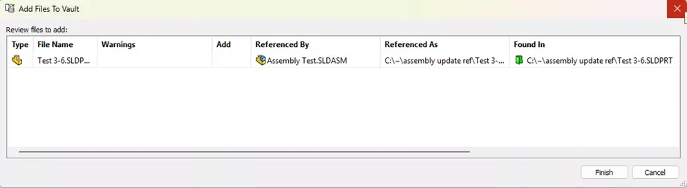 SOLIDWORKS PDM中将文件添加至库