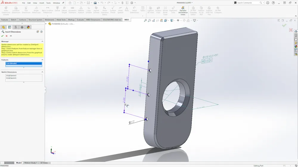 SOLIDWORKS 零件的产品制造信息标注 SOLIDWORKS 零件的产品制造信息标注