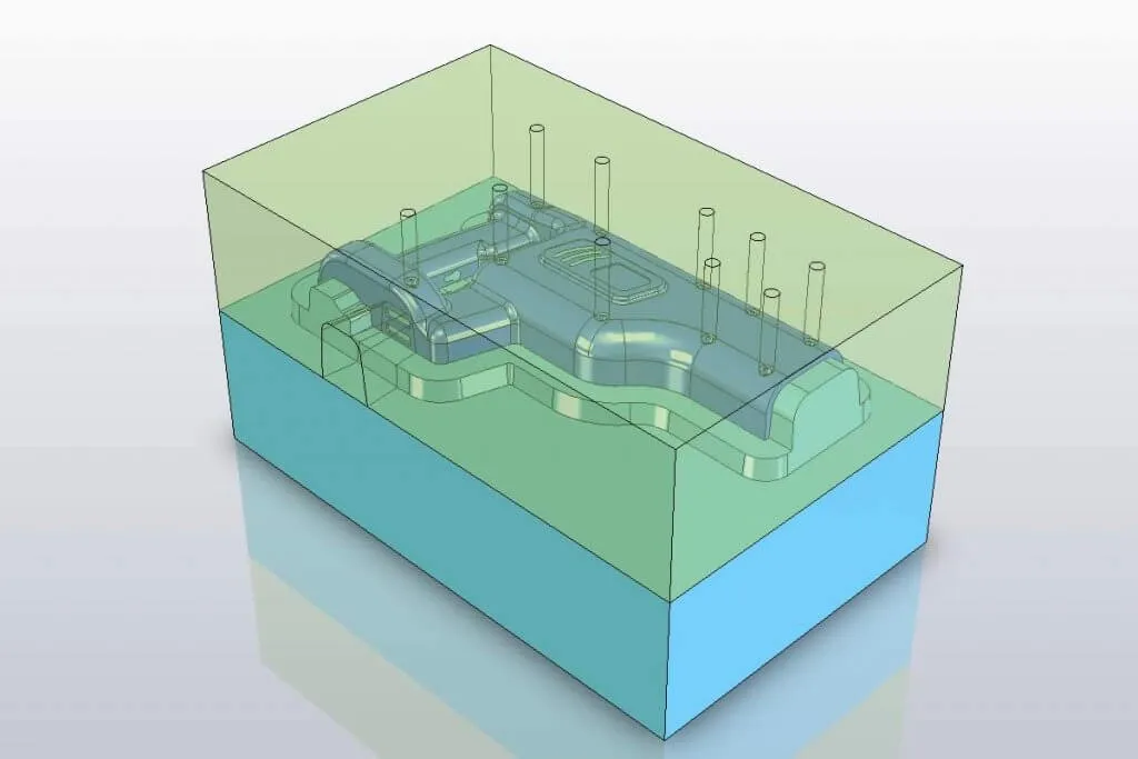 使用 SOLIDWORKS 创建模具型芯与型腔 使用 SOLIDWORKS 创建模具型芯与型腔