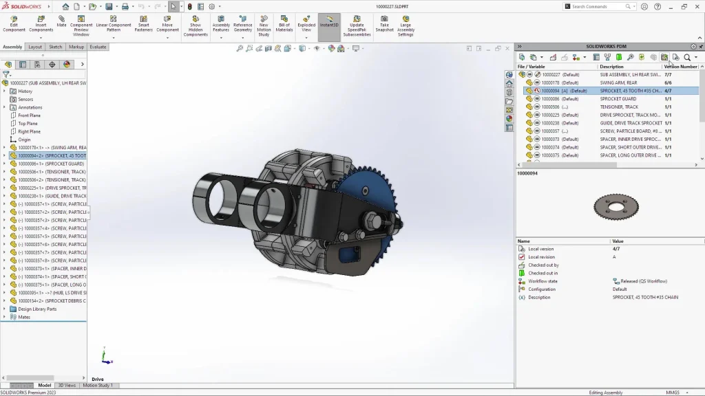 SOLIDWORKS PDM 专业版集成SOLIDWORKS。 SOLIDWORKS PDM 专业版集成SOLIDWORKS。
