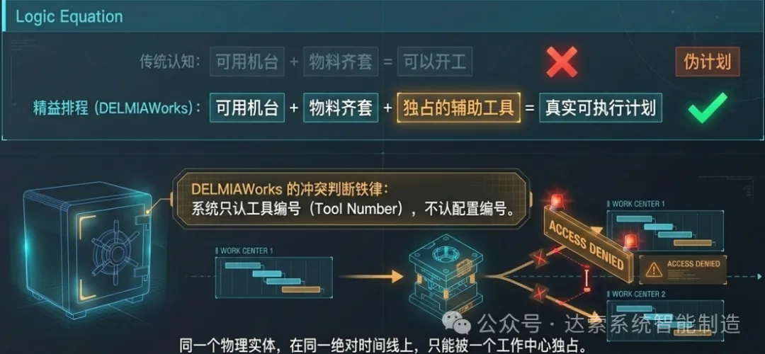 DELMIAWorks如何计算和管理工序辅助工具冲突