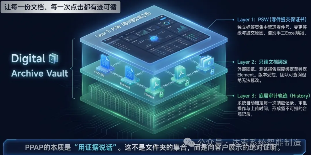 每一份提交文件、每一次测试报告、每一项审批记录，都是你向客户证明“我的过程有能力”的证据