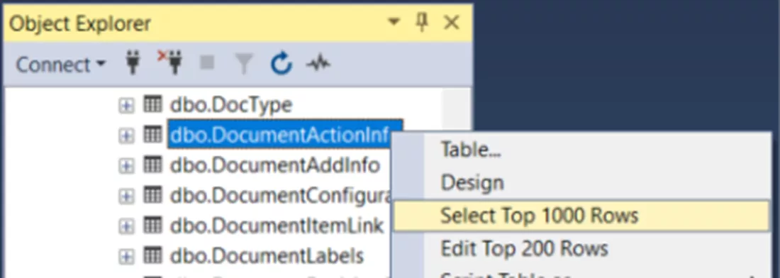 SOLIDWORKS PDM 通知排查时查看 DocumentActionInfo 数据表