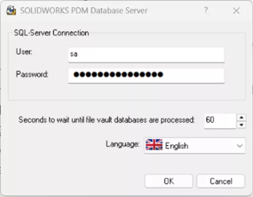 SOLIDWORKS PDM 通知排查 sa 参数配置页面