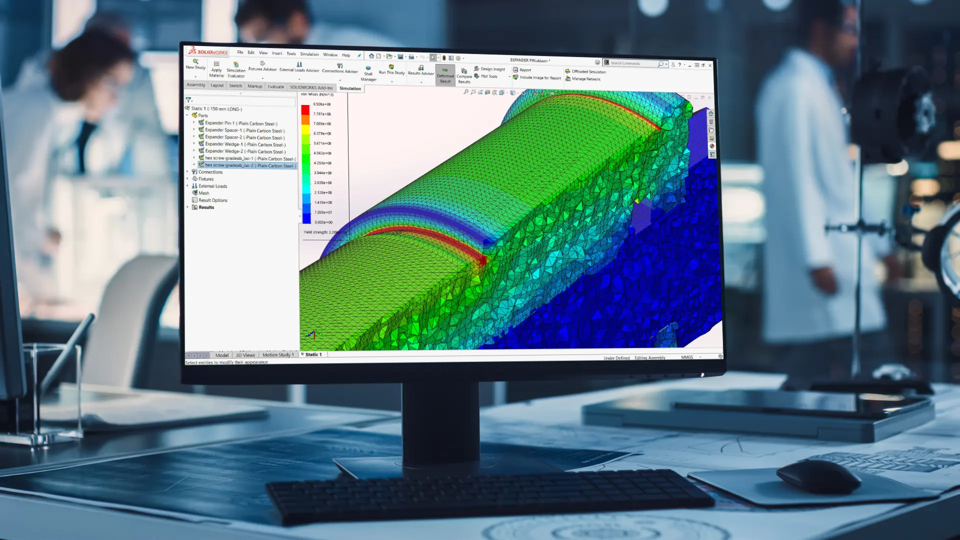 SOLIDWORKS 仿真高级版操作界面 SOLIDWORKS 仿真高级版操作界面