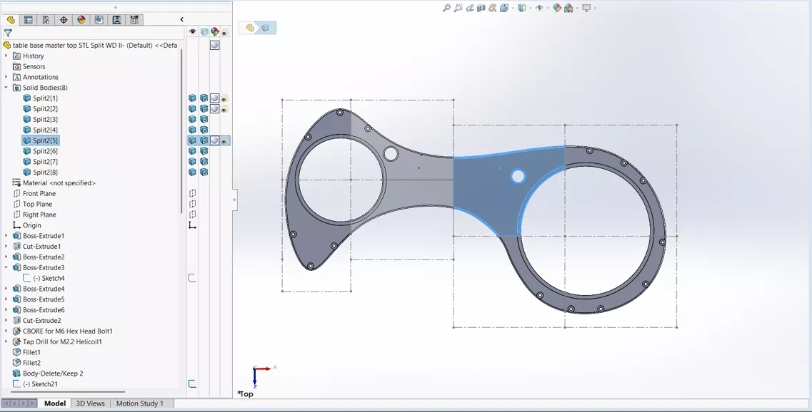 SOLIDWORKS 实体文件夹界面 SOLIDWORKS 实体文件夹界面