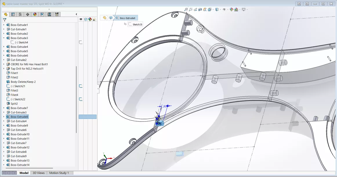 汉氏光环双显示器增高架 SOLIDWORKS 模型 汉氏光环双显示器增高架 SOLIDWORKS 模型