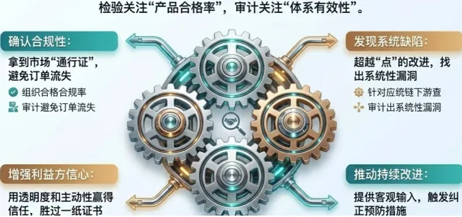 质量审计能够帮助企业实现以下四大价值