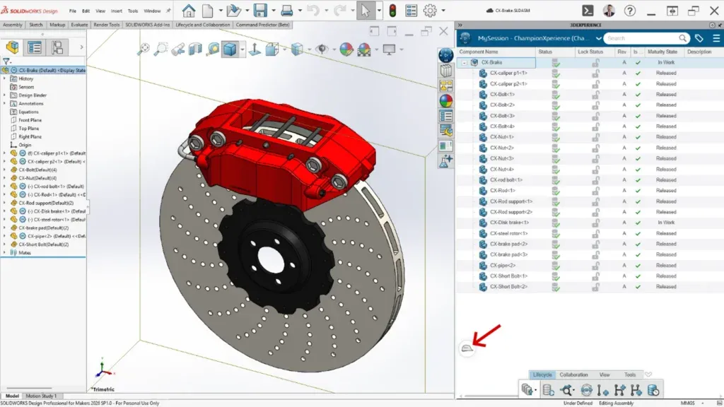 Work Under 功能覆盖多端界面,包括 SOLIDWORKS 内嵌 3DEXPERIENCE 窗口、协同生命周期小组件 Work Under 功能覆盖多端界面,包括 SOLIDWORKS 内嵌 3DEXPERIENCE 窗口、协同生命周期小组件