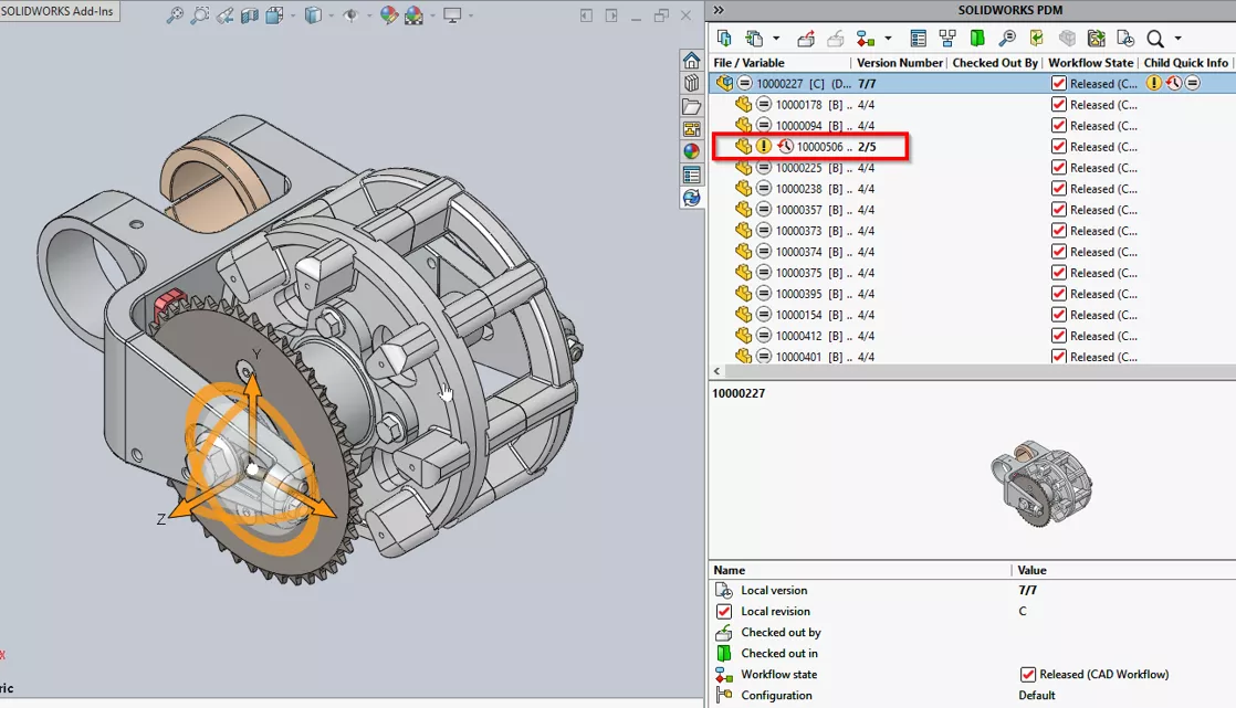 SOLIDWORKS PDM 警告颜色编码识别指南