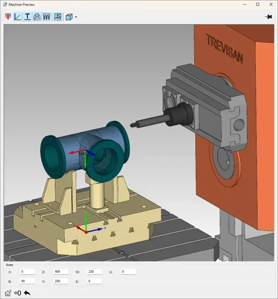 SolidCAM 机床预览界面 SolidCAM 机床预览界面