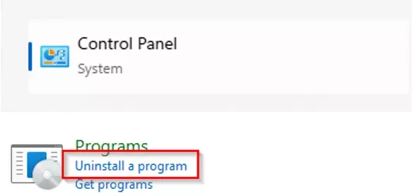 Windows 控制面板卸载程序界面 Windows 控制面板卸载程序界面