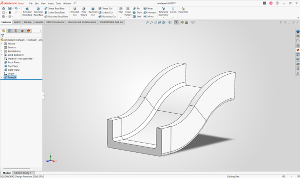 SOLIDWORKS 中运用草图创建实体的相关特征详解