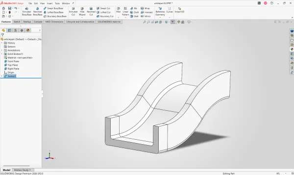 SOLIDWORKS 中运用草图创建实体的相关特征详解