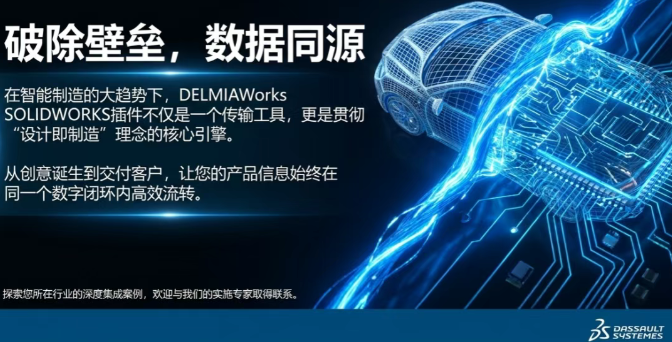 SOLIDWORKS + DELMIAWORKS双向集成：设计变更一秒同步到BOM
