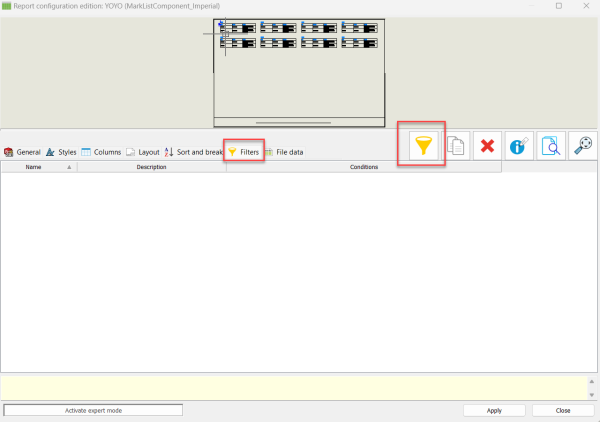 在 SOLIDWORKS Electrical 中配置报表筛选 在 SOLIDWORKS Electrical 中配置报表筛选