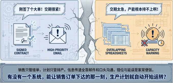 DELMIAWorks EnterpriseIQ的核心价值之一,就是彻底打通了从“销售订单”到“生产计划”的全程数字化链路。 今天,我们就来深度解析,这个“联动”到底是如何实现的。 DELMIAWorks EnterpriseIQ的核心价值之一,就是彻底打通了从“销售订单”到“生产计划”的全程数字化链路。 今天,我们就来深度解析,这个“联动”到底是如何实现的。