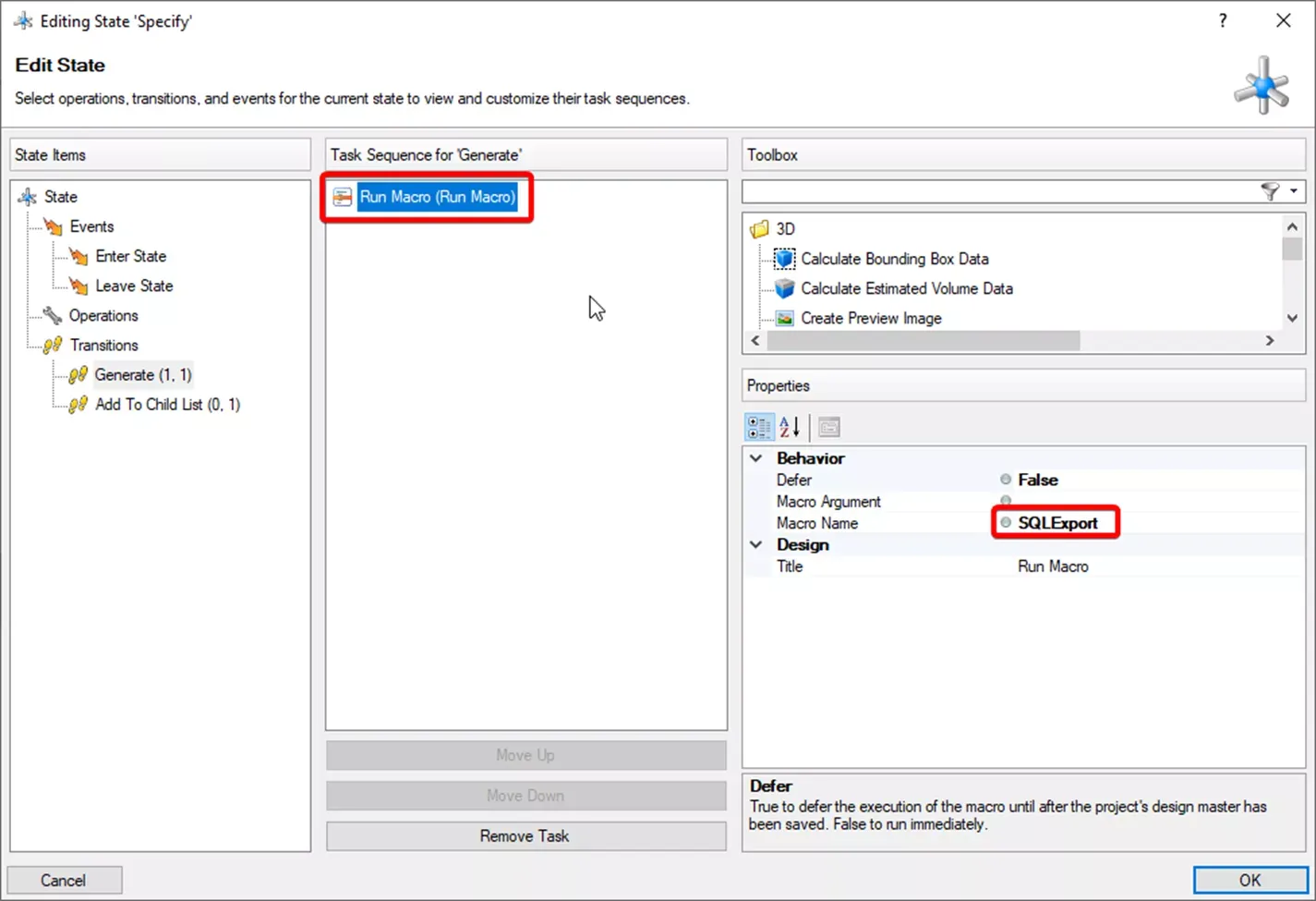 DriveWorks Pro SQL 追踪配置方案流程界面