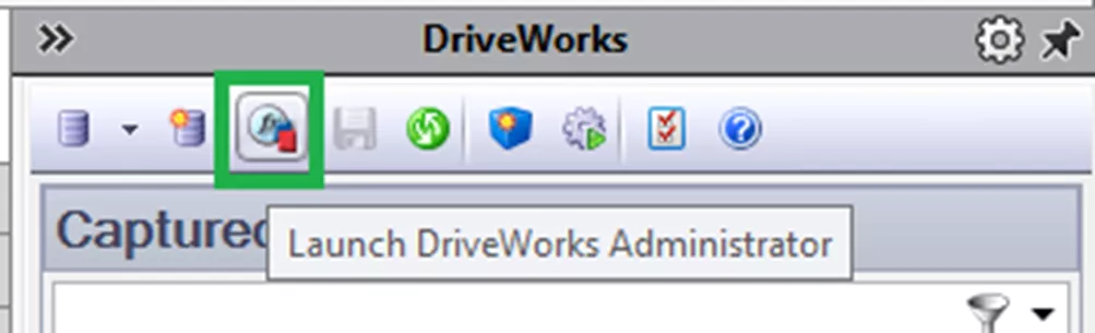 启动 DriveWorks Administrator 界面 启动 DriveWorks Administrator 界面