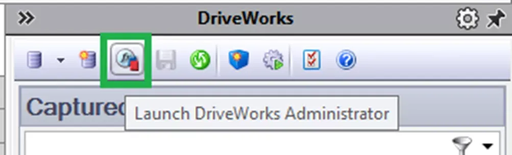 启动 DriveWorks Administrator 界面