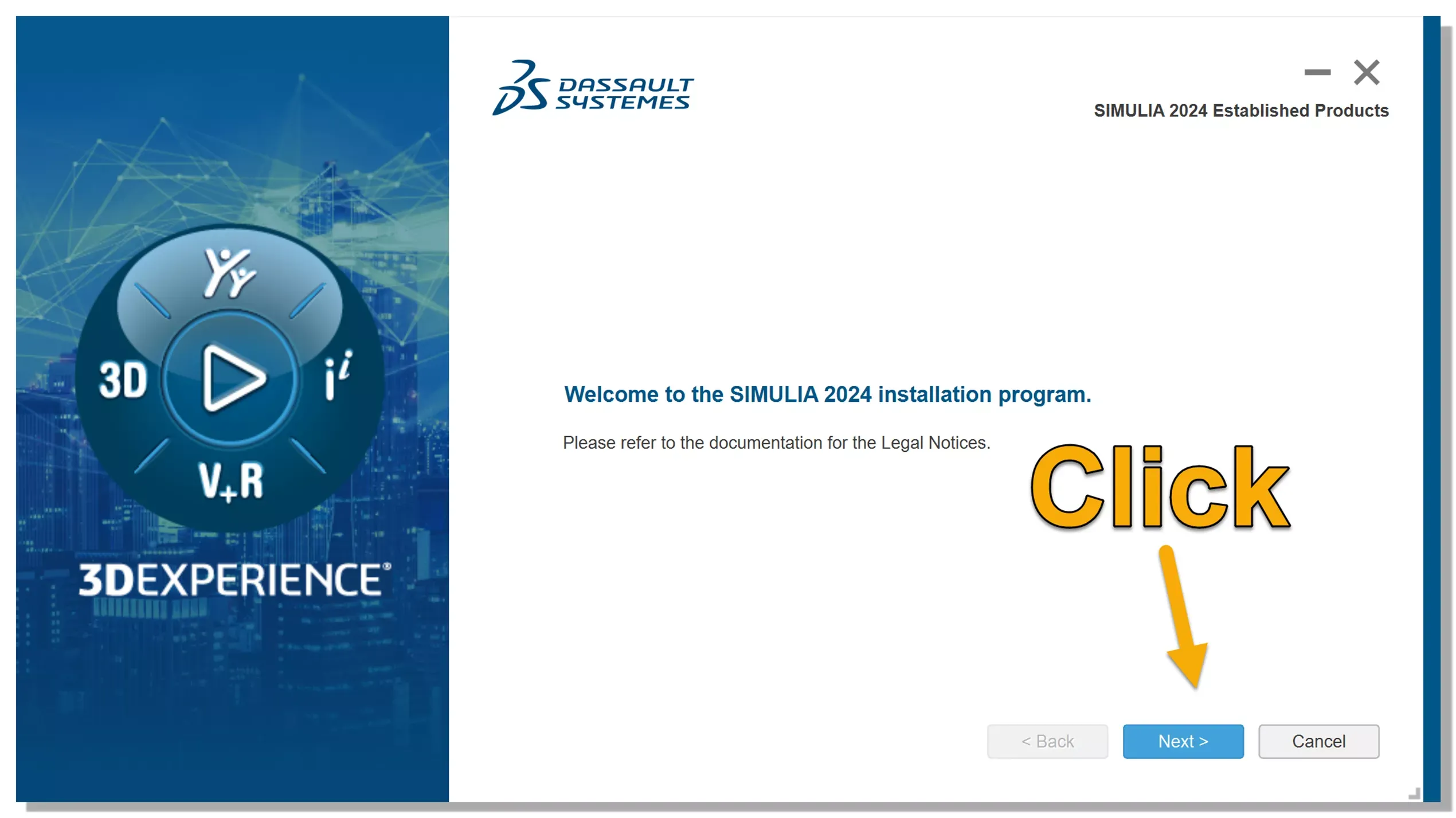 SIMULIA 2024 安装程序欢迎界面
