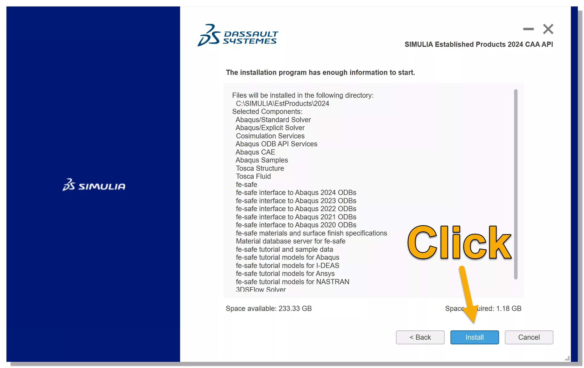 Abaqus 2024 正式版安装程序主界面 Abaqus 2024 正式版安装程序主界面