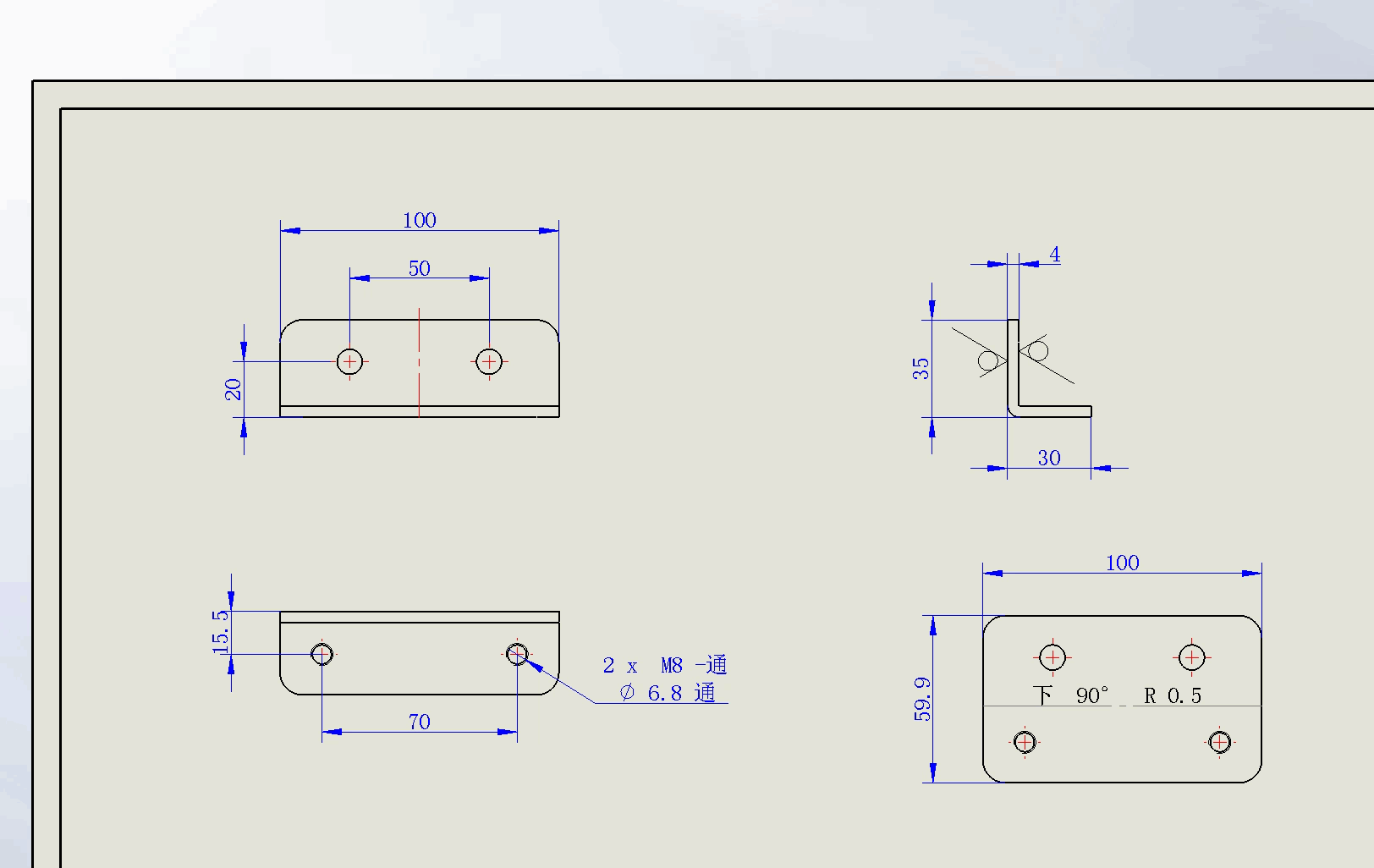 SOLIDWORKS工程图调整字体大小【宏】效果