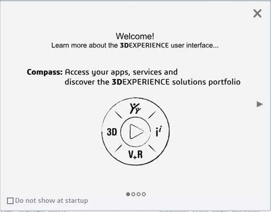 3DEXPERIENCE 欢迎弹窗界面 3DEXPERIENCE 欢迎弹窗界面